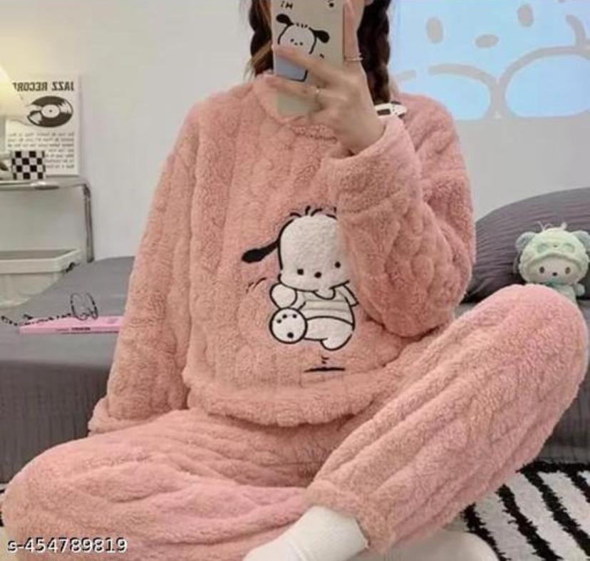 Fancy Nightwear Women Top & Bottom Sets