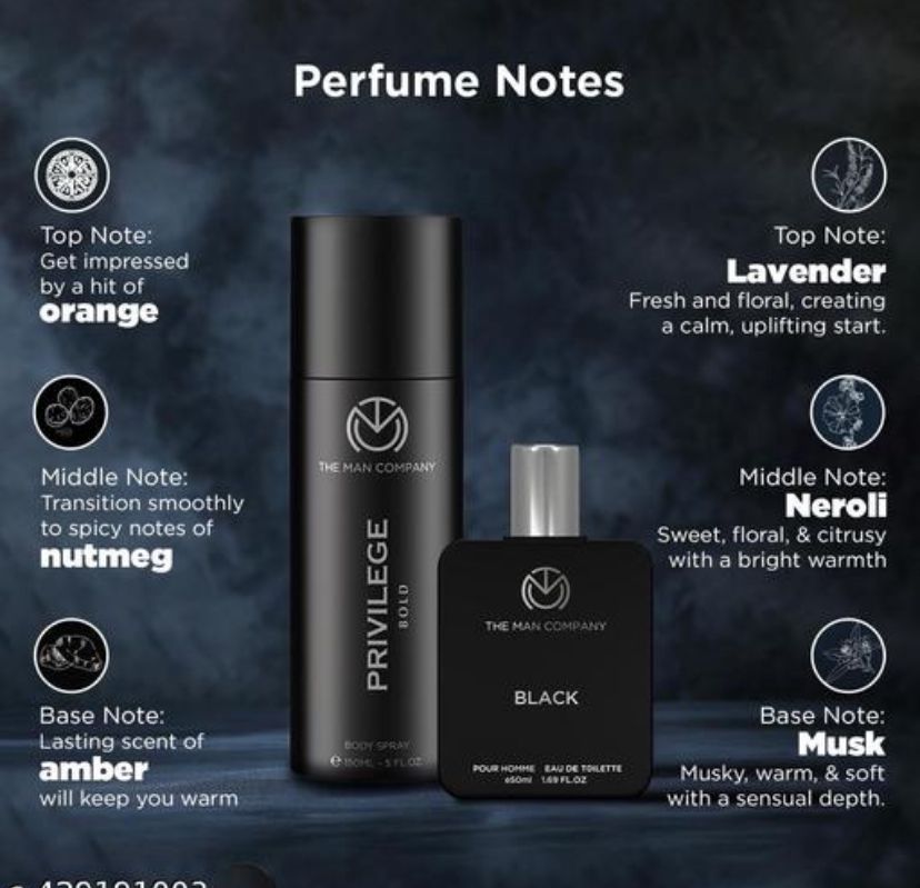 Black Perfume 50ml & Bold deo for Men 150ml