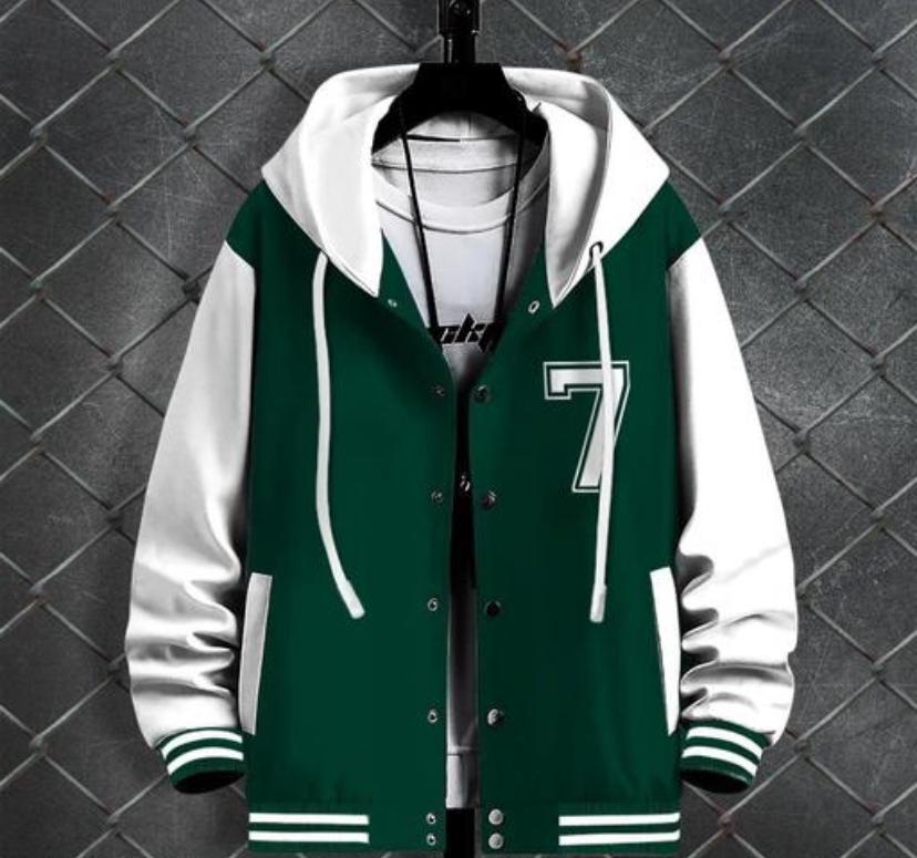 Hoodie Bomber Jacket For Mens Print