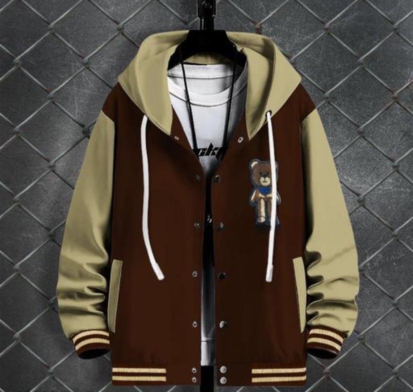 Hoodie Bomber Jacket For Mens Print