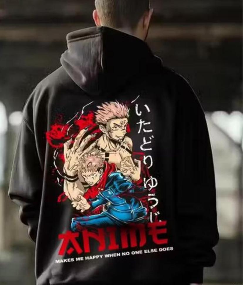 Mens Hoodie Anime Print