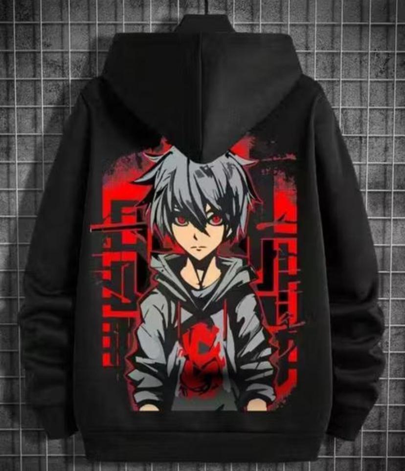 Mens Hoodie Anime Print