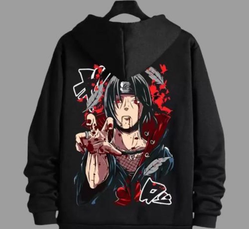 Mens Hoodie Anime Print