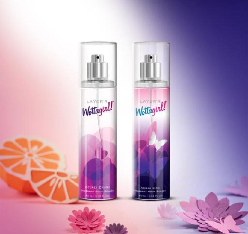 LAYER'R Wottagirl! Secert Crush & Amber Kiss Long Lasting Body Spray Combo pack 2-60ml