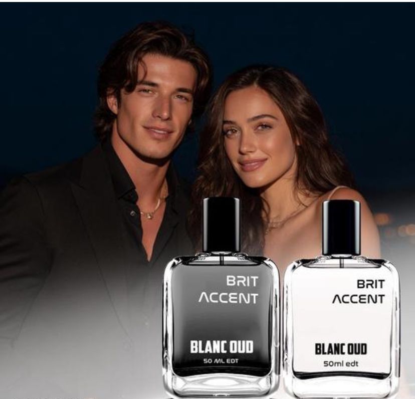 BRIT ACCENT Combo of Noir Oud & Blanc Oud Perfume long Lasting 2x50ml - 100ml