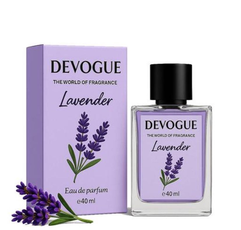 Devouge Lavender 40ml spray pefume for men women long lasting strong smelling scent
