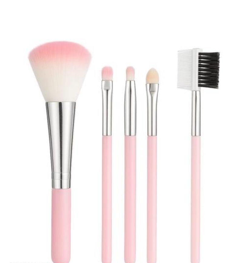 Combo Pack Of Matte Mini Red Edition Lipstick 4, Eyeshadow, 5Pc Makeup Brush,36H Eyeliner, PUFF, Primer,Fixer,Compact,Foundation,Concealer(Pack of 10pcs)