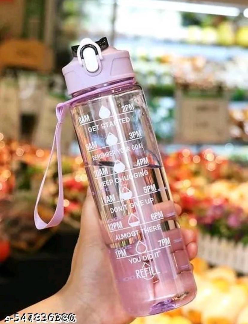 PAYABLE 1L Sipper Water Bottle with Motivational Time Marker,Sipper Bootle For Adults