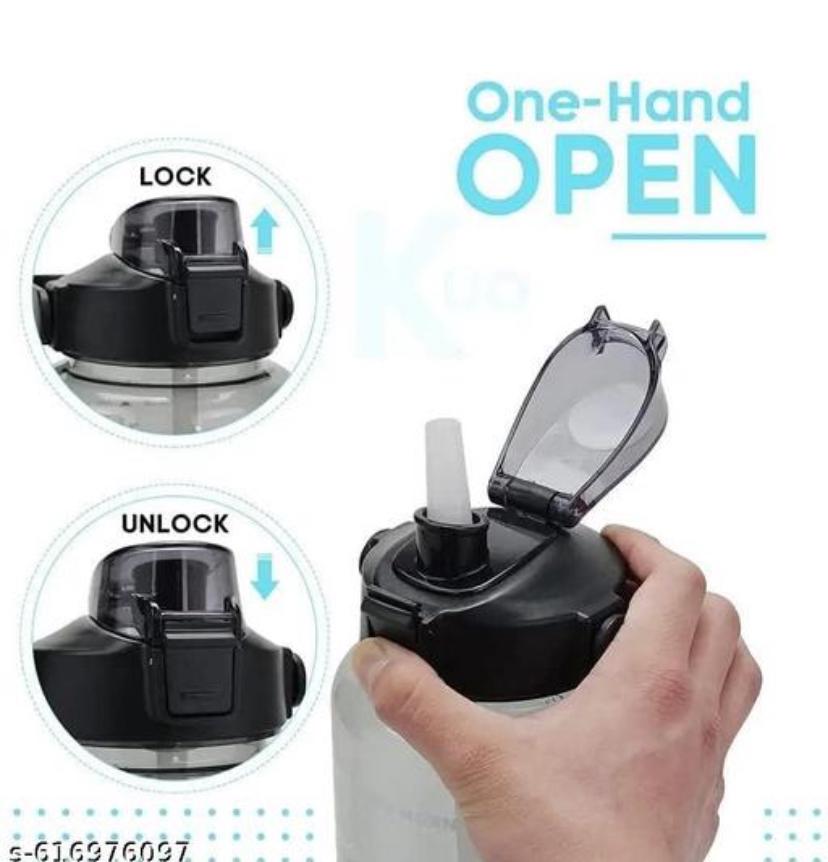 INDIA 2 Ltr Capacity Belt Straw Transperent Motivational Water Bottles | Time Marker Leak Proof & Break-Proof | Best Usage For Office,School,Gym,Travel Bottle | Bpa-Free Fitness Sports Bottle