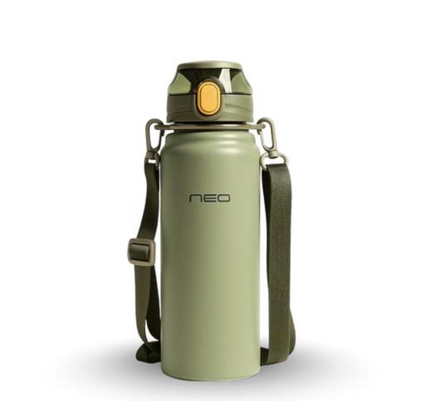 Ecoop Stainless Steel Insulated Water Bottle with Sipper - Hot & Cold Thermosteel Bottle with 304SS Insulation-Leakproof & Trendy Water Bottle For Kids & Adults 800ml