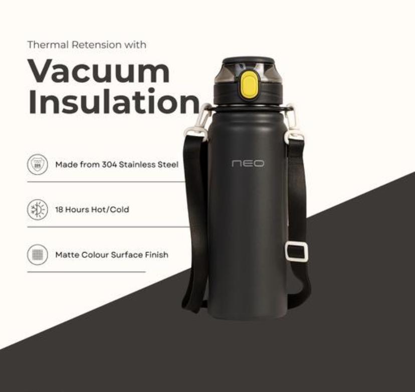 Ecoop Stainless Steel Insulated Water Bottle with Sipper - Hot & Cold Thermosteel Bottle with 304SS Insulation-Leakproof & Trendy Water Bottle For Kids & Adults 800ml