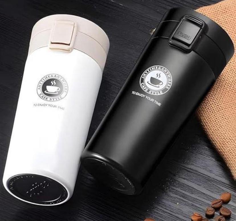 Stainless Steel Coffee Vacuum Flask Hot & Cold Thermos Bottle | Leak Proof Travel Mug | 300ml