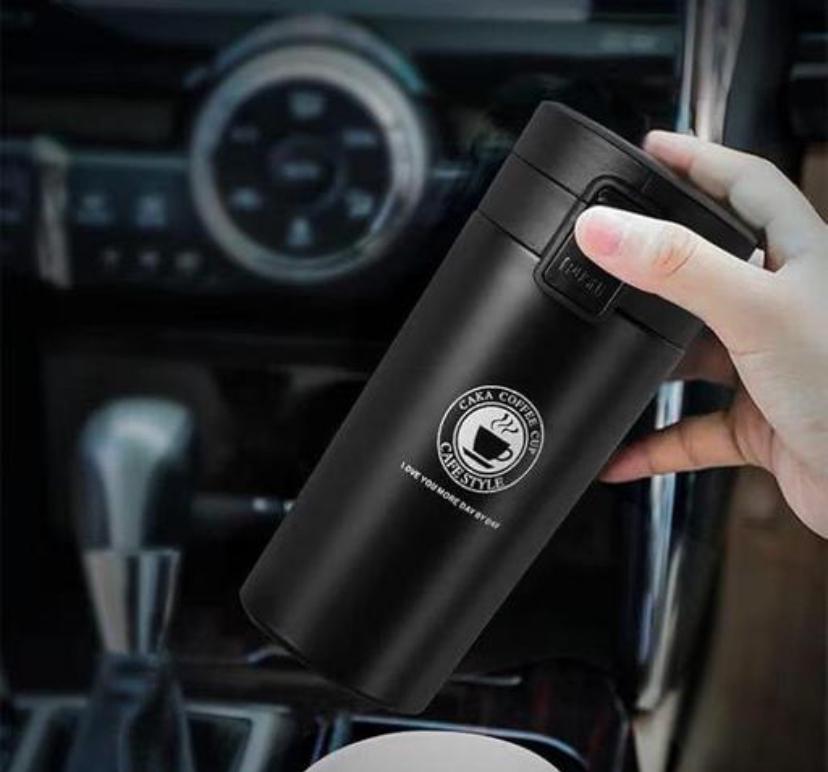 Stainless Steel Coffee Vacuum Flask Hot & Cold Thermos Bottle | Leak Proof Travel Mug | 300ml