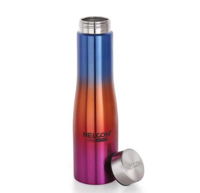 Nelcon Stainless Steel Trio Bottle High Durable Water Bottel Stainless Steel 1 Ltr