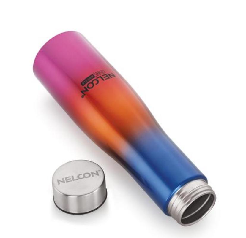 Nelcon Stainless Steel Trio Bottle High Durable Water Bottel Stainless Steel 1 Ltr