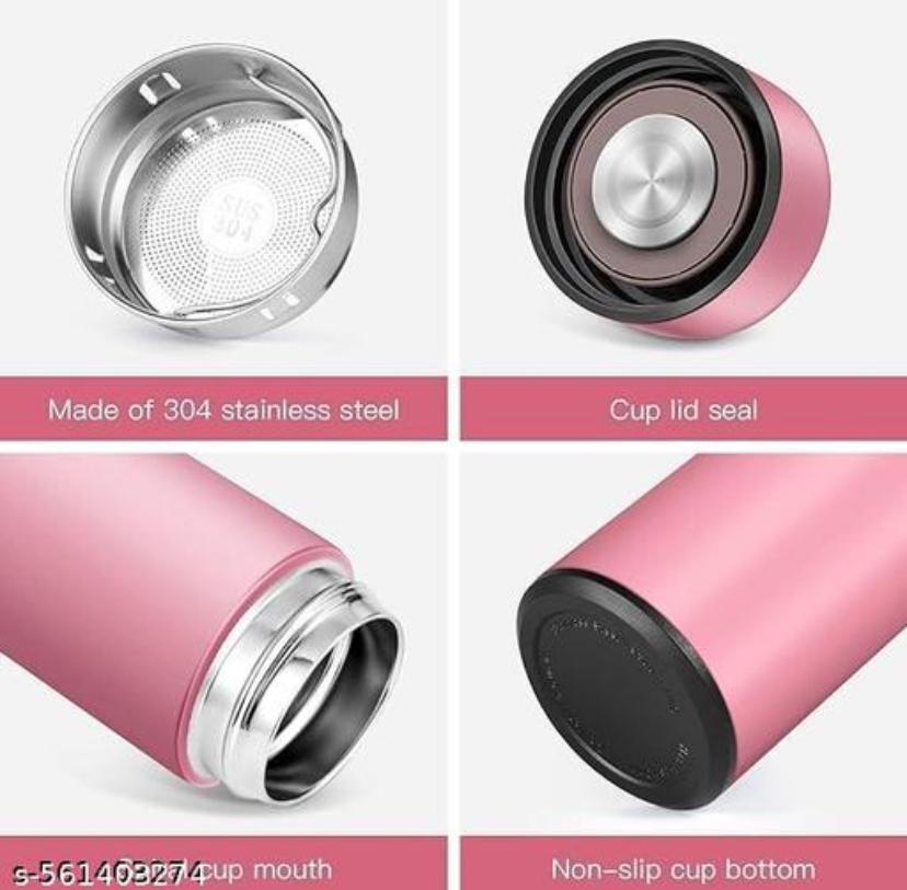 Water Temperarure Bottle 500ml Double Stainless Steel Wall Smart Flask Vaccum Insulated Water Bottel