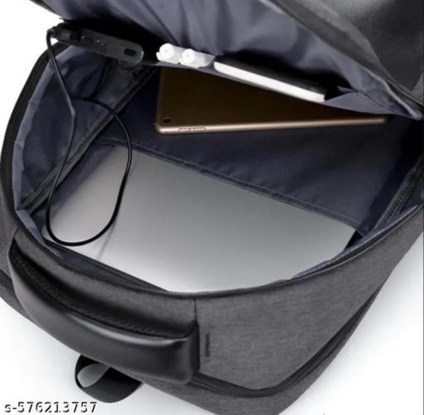 Black reaction laptop bag 012 | charging available | Waterproof