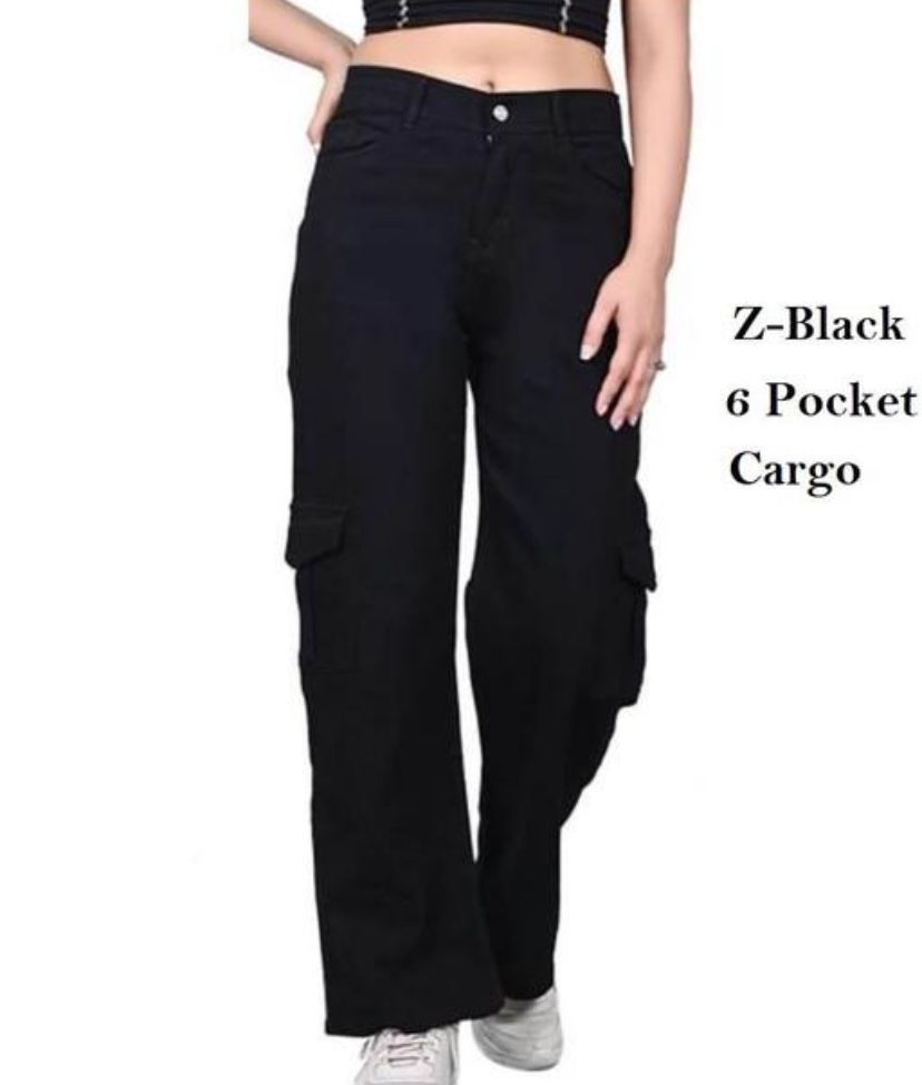 Trendy Women Cargo jeans 6 Pockets