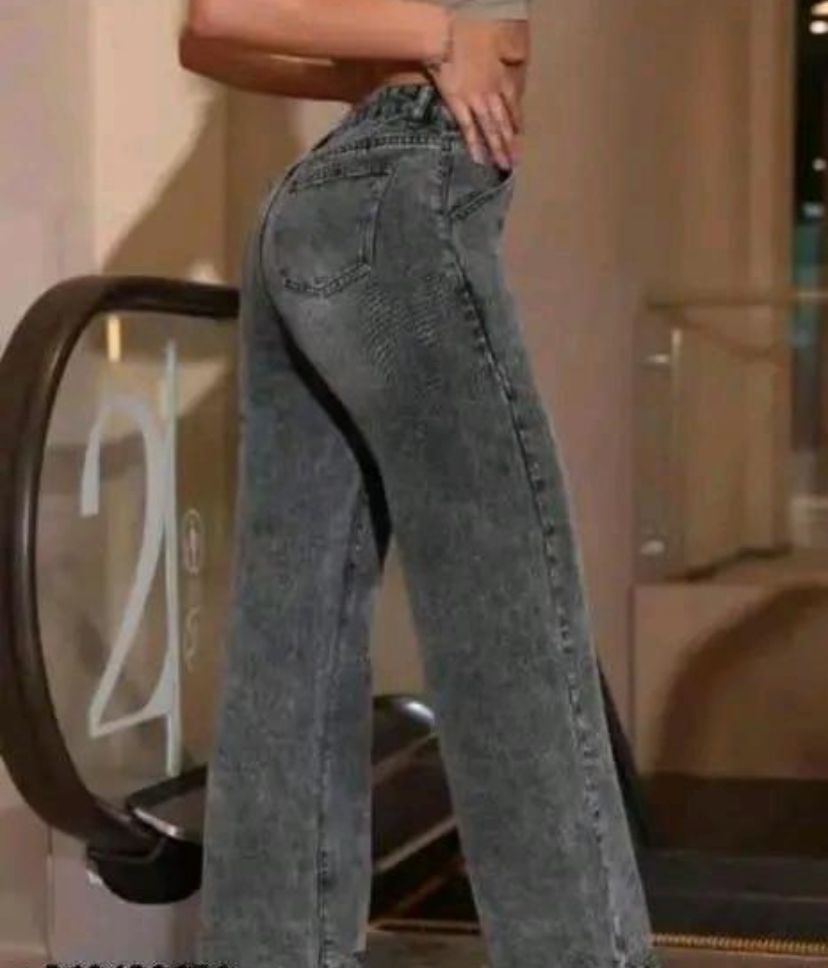 Women High Waist Straight fit strechable Denim Jeans