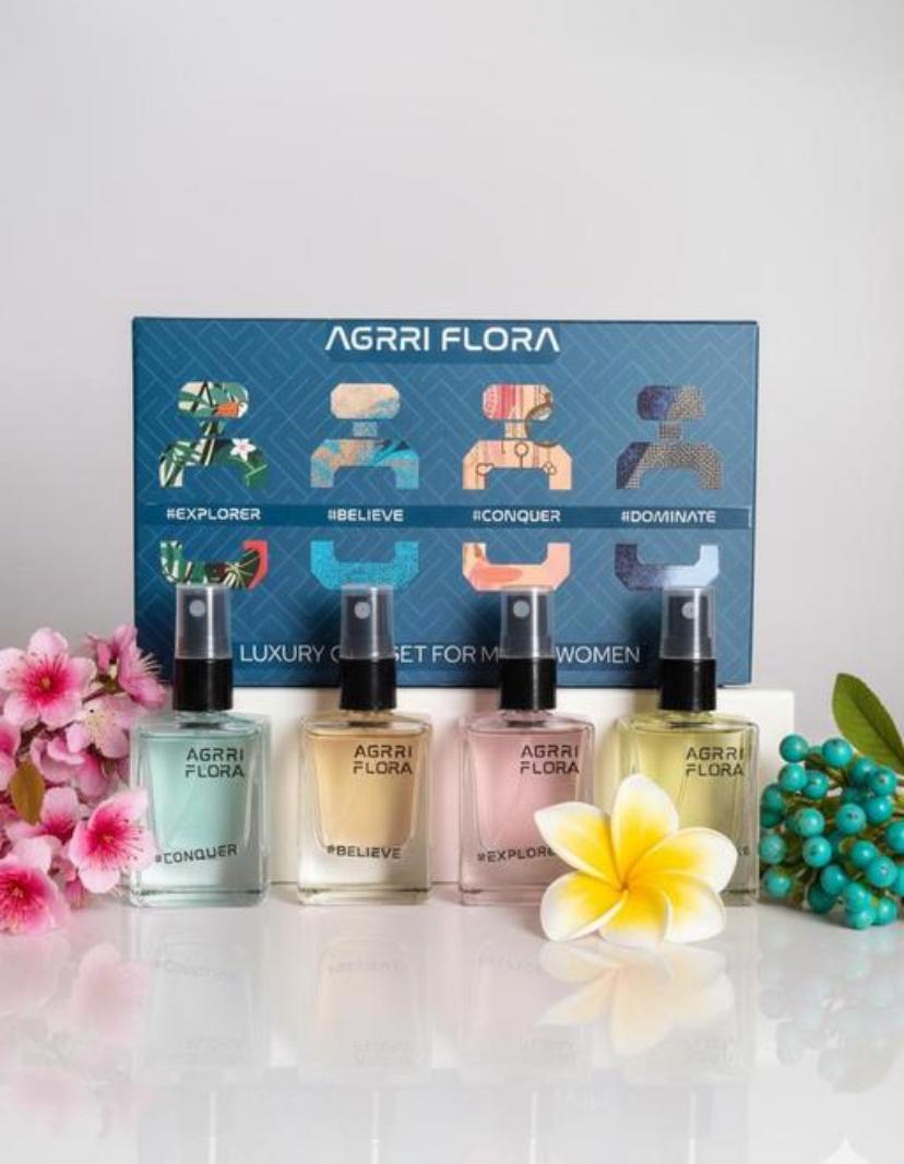 Agrri Flora man | Woman Perfume | 15ml x 4