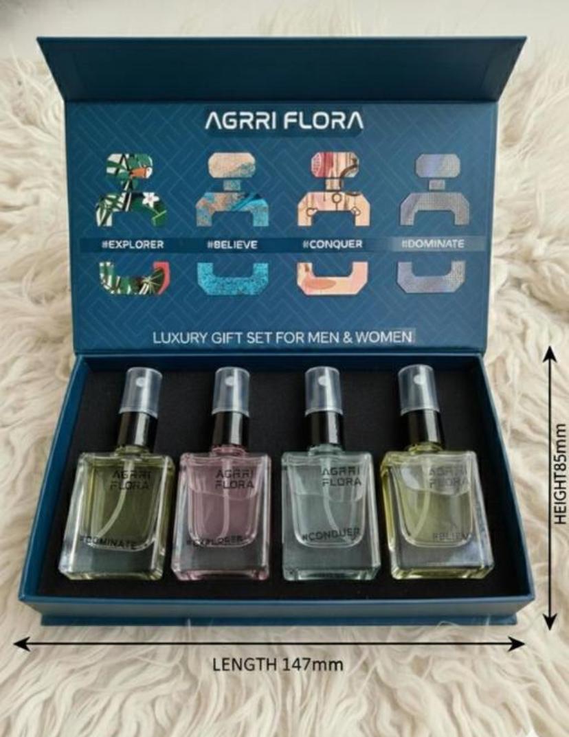 Agrri Flora man | Woman Perfume | 15ml x 4
