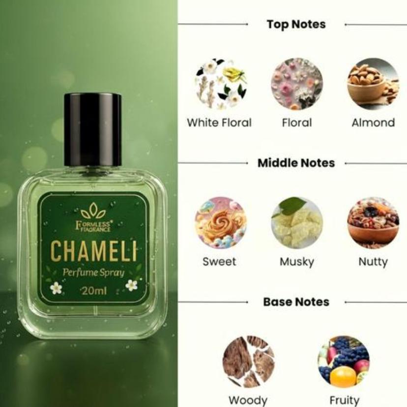 Formless Chameli Perfume 20ml Long Lasting Mogra Attarful type scent men women