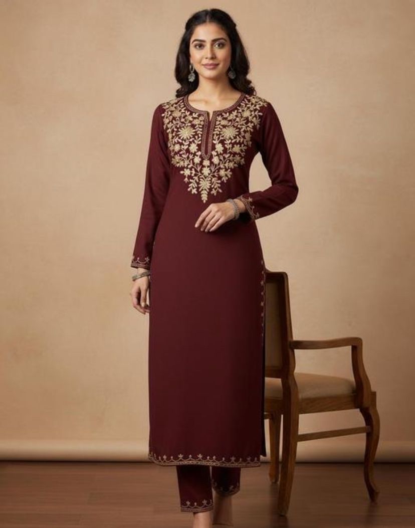 Trending Winter Kurti fashionable trendy