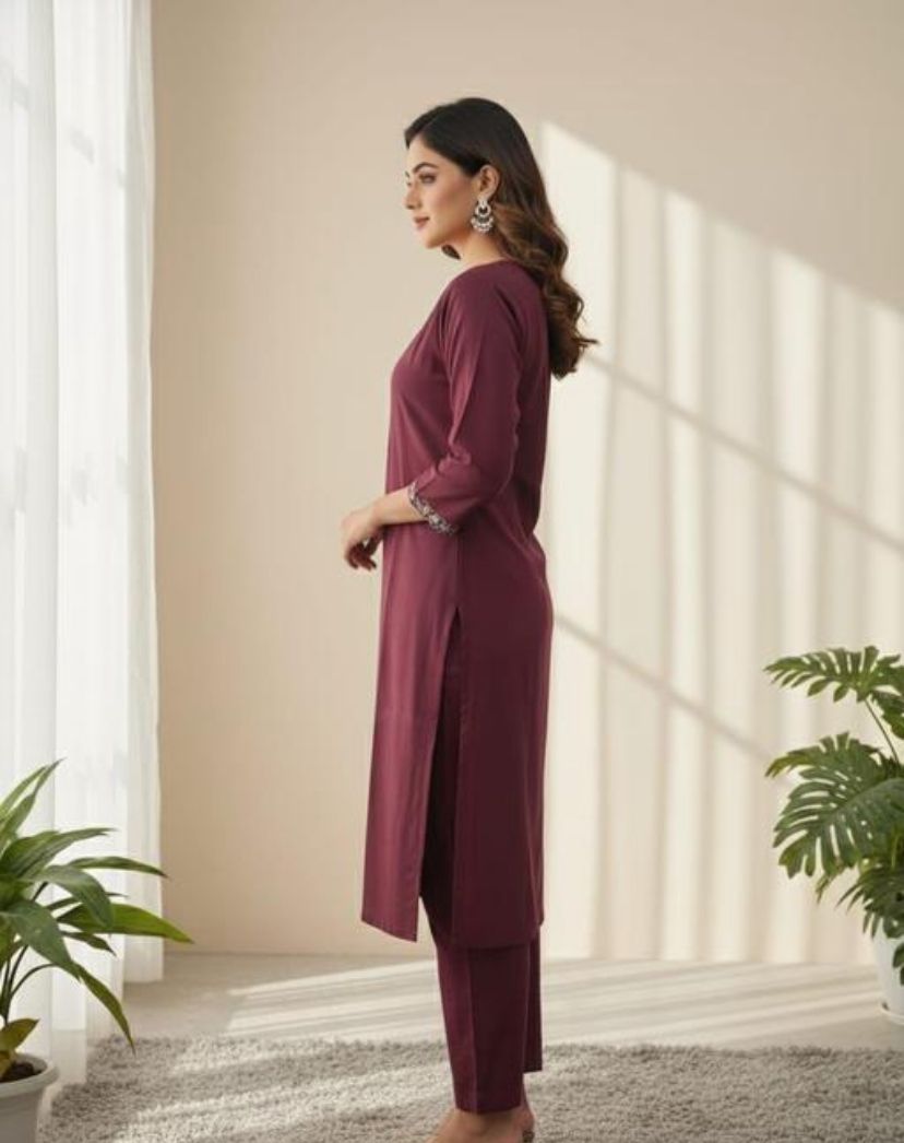 Woolen Kurti pant set for women trendy fasionable