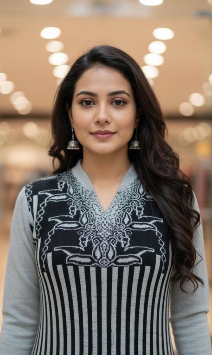 Trending and Fancy Woollen kurti Set