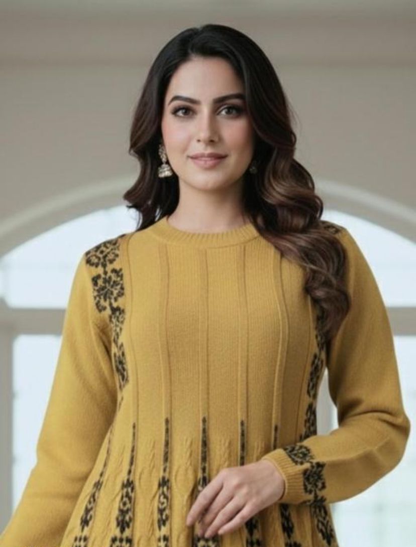 Trendy Winter Woolen Kurta Set Premium Quality for Women