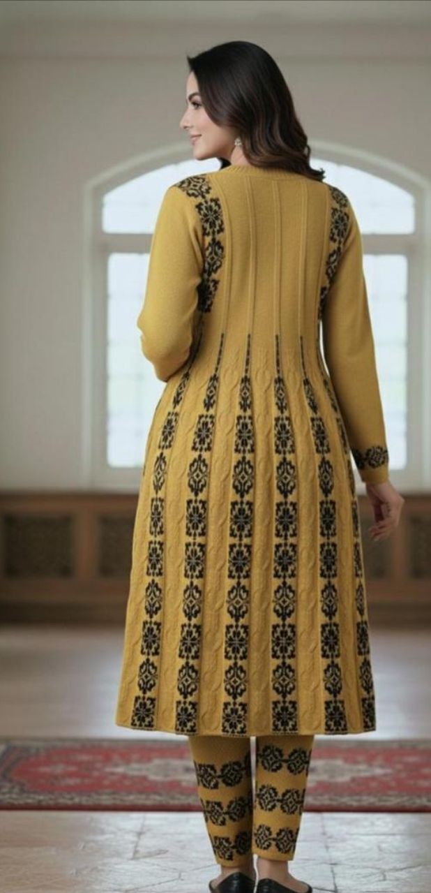 Trendy Winter Woolen Kurta Set Premium Quality for Women