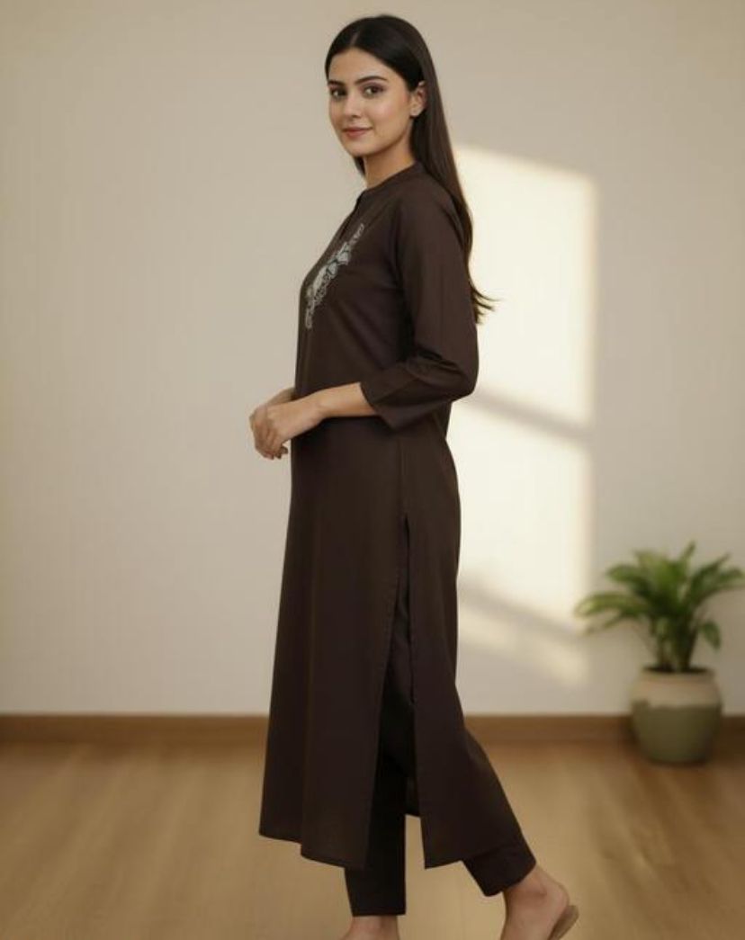 Woolen kurti for women fashionable trendy winter wear office wear