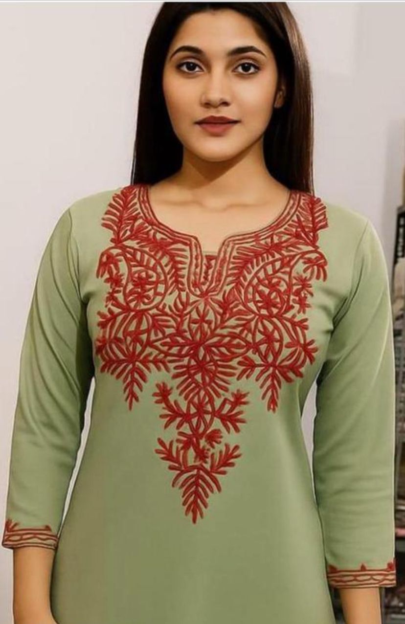 Women Woolen kurti fasionable trendy kurti