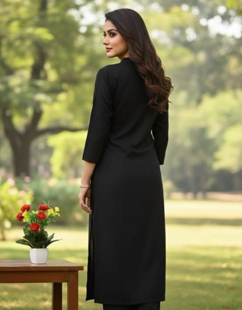 Woolen kurti with pant for women fasionable trendy