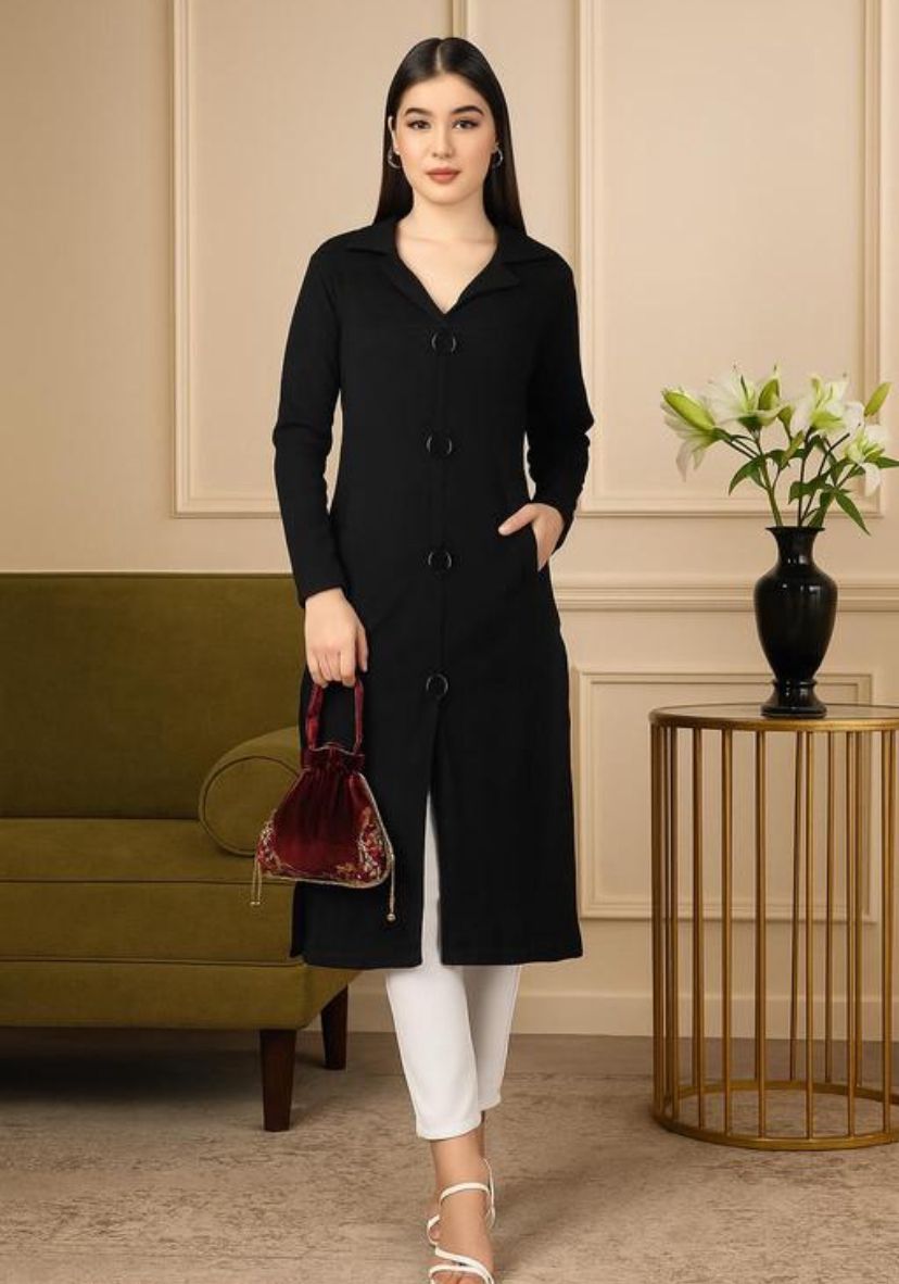 Women's Full Sleeve Long Wool Kurta