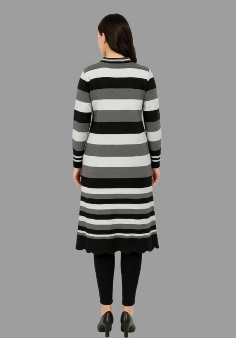 New Printed Woolen Kurti for Daily Use in This Winter Season