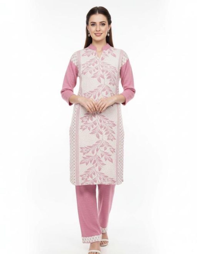 woman stylish kurti woolen for winter