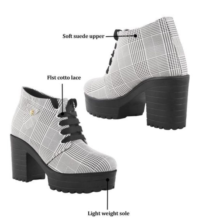Selfiee Stylish & Comfortable Fashion Block Heel Boots For Women & Girls