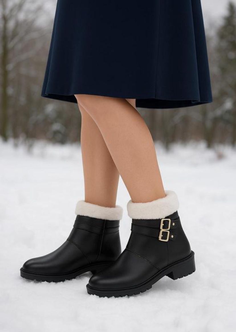 Snasta Boots for Women Black